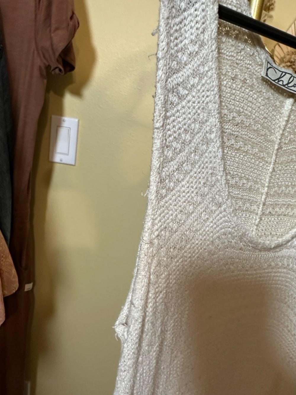 165. Chloe K white knit dress - Picture 4 of 9